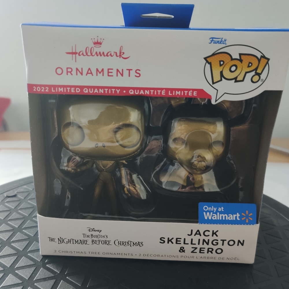 🆕 Nightmare before Christmas Jack and Zero 2022 Limited Ed Funko Pop CHASE GOLD